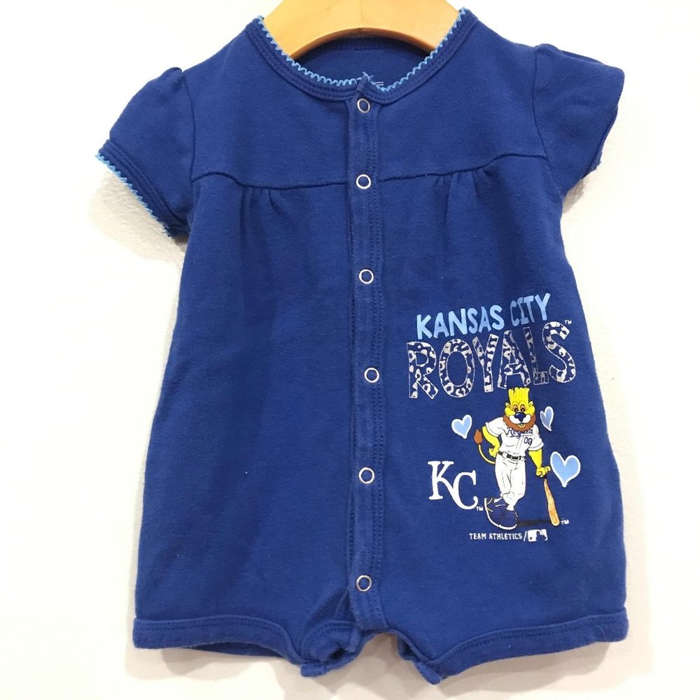 Kansas City Royals Baseball Romper 0-3 Months